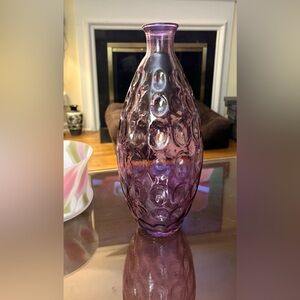 Vidros San Miguel Amethyst Handmade Authentic Recycled Glass Thumbprint Vase